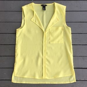 H&M V-Neck Yellow Tank